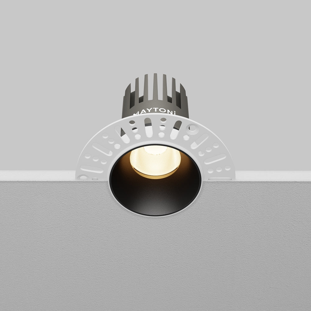 Maytoni downlight Dip LED 50° zápustné kruhové svítidlo černé