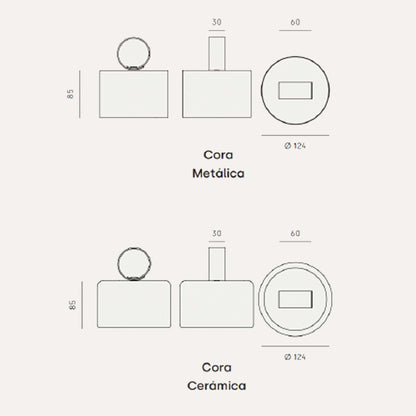 Aromas Cora LED závěsné přenosné svítidlo