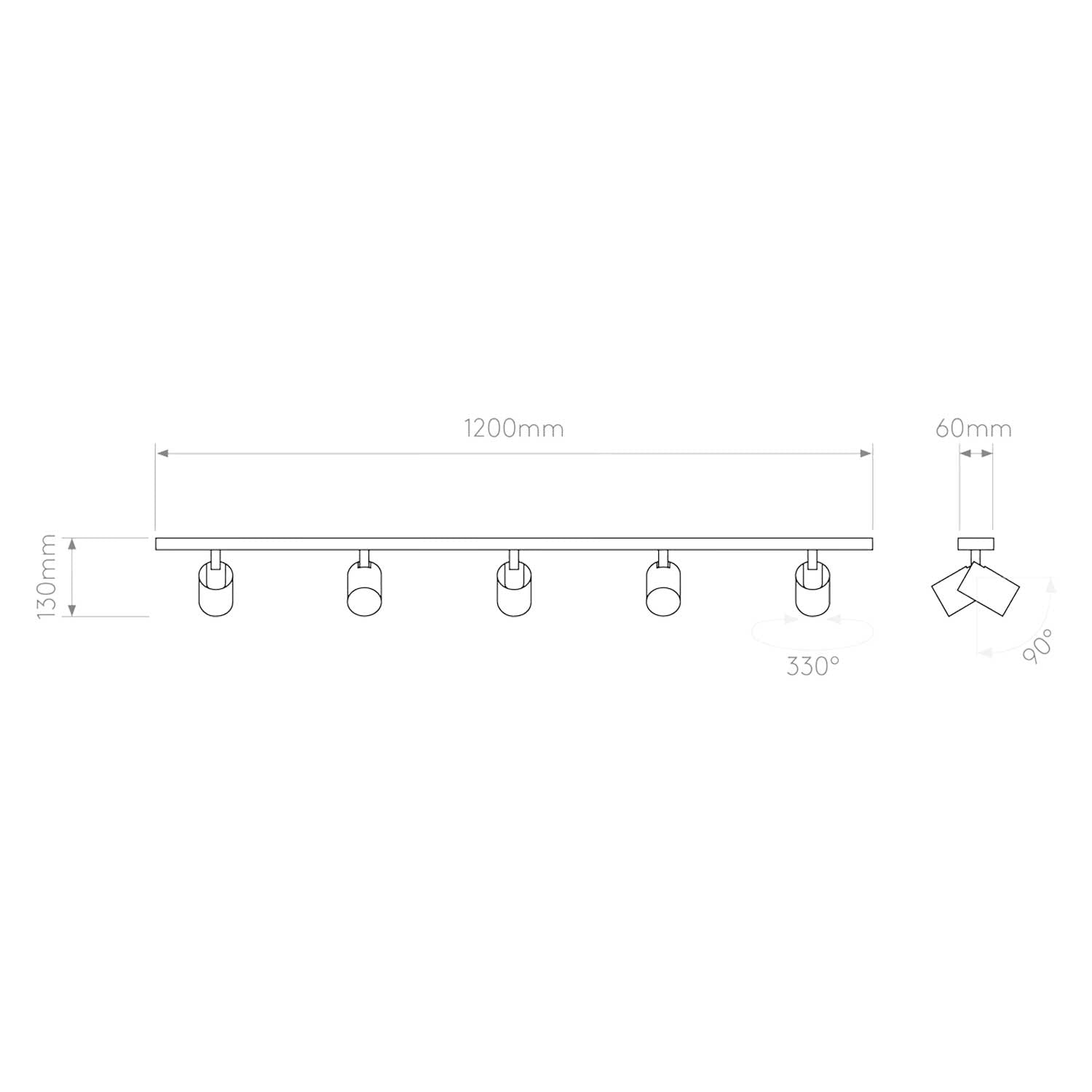 Astro Ascoli GU10 nastavitelné stropní svítidlo