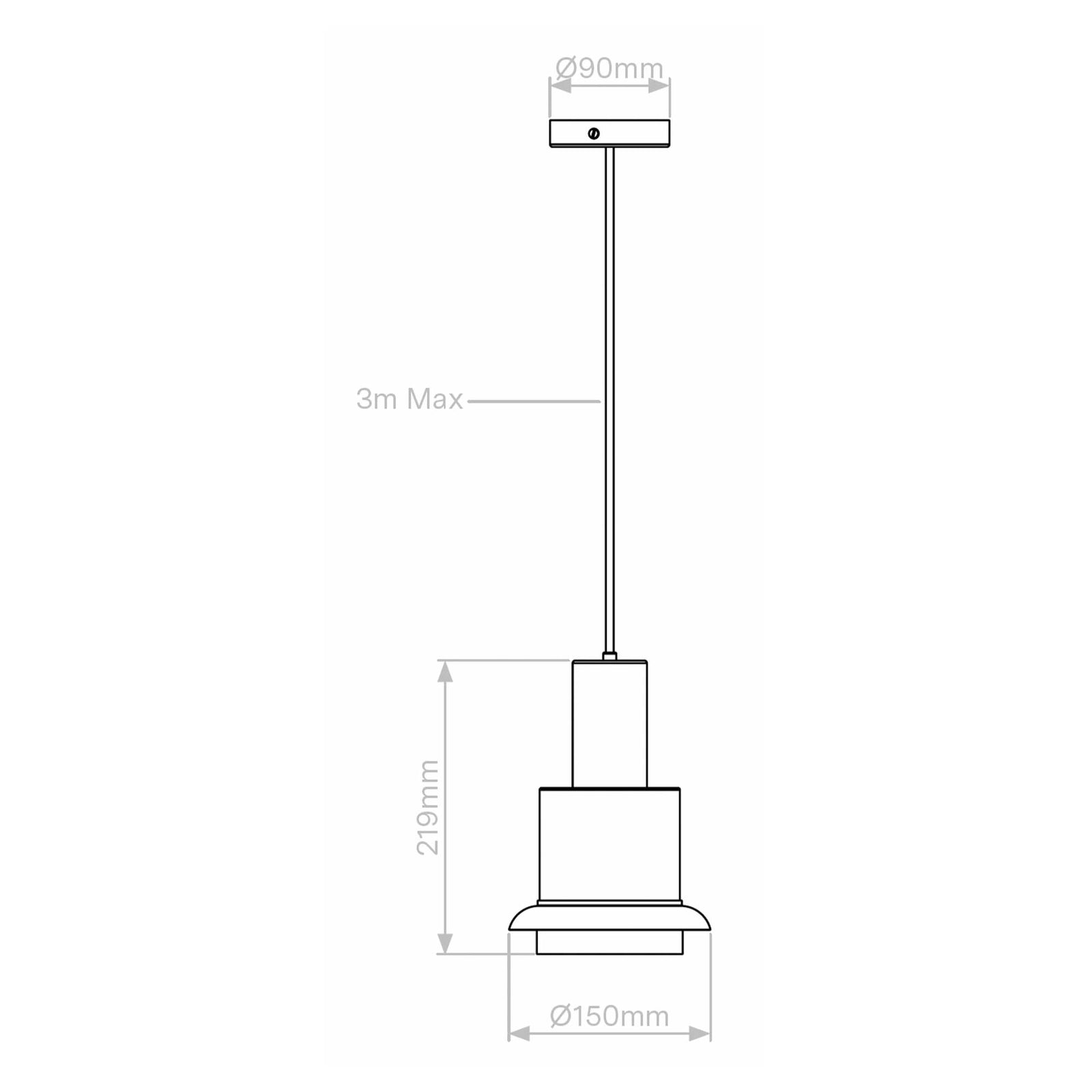 DCW éditions Chaumont S E27 висећа лампа