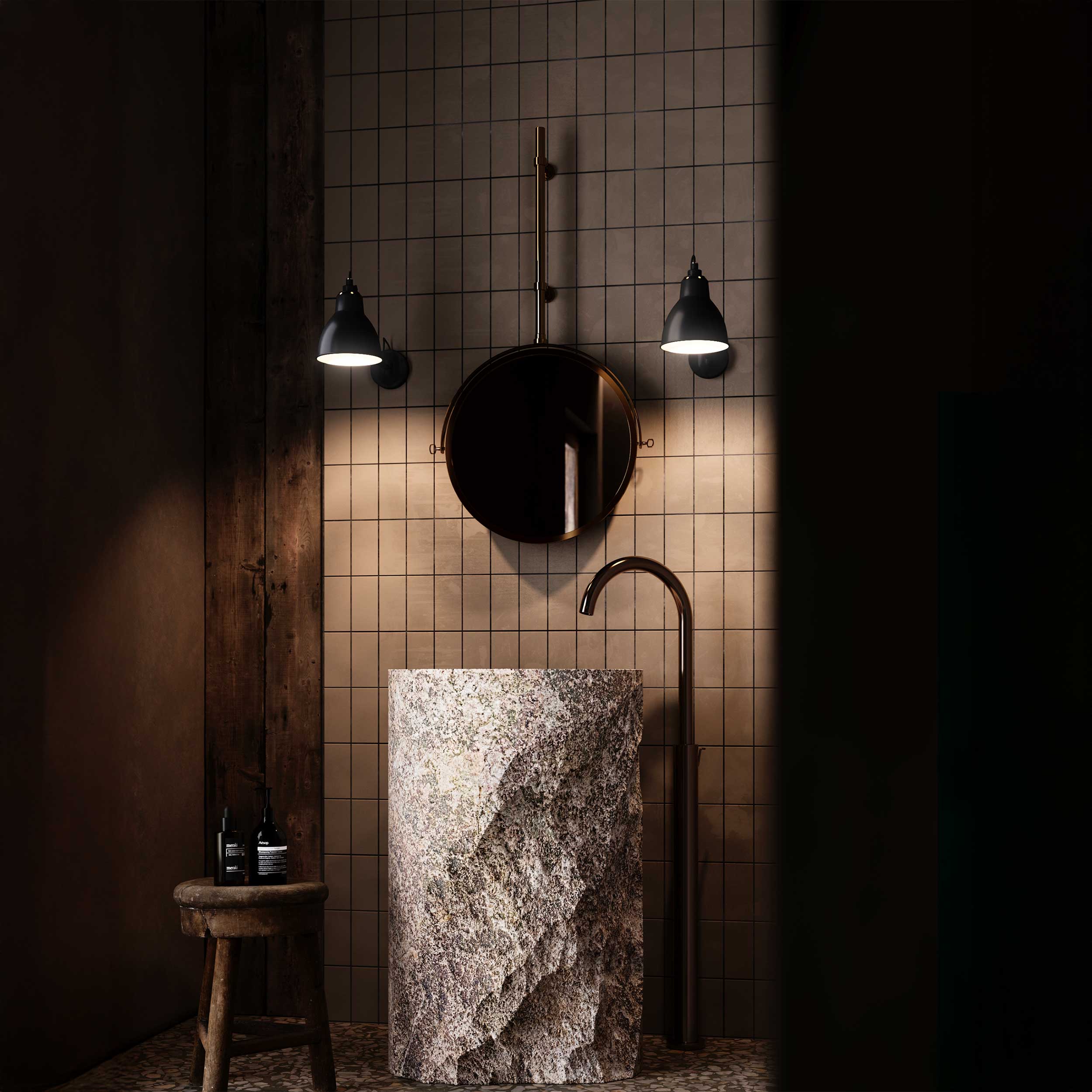 DCW éditions Lampe Gras N°104 E27 koupelnové svítidlo IP44