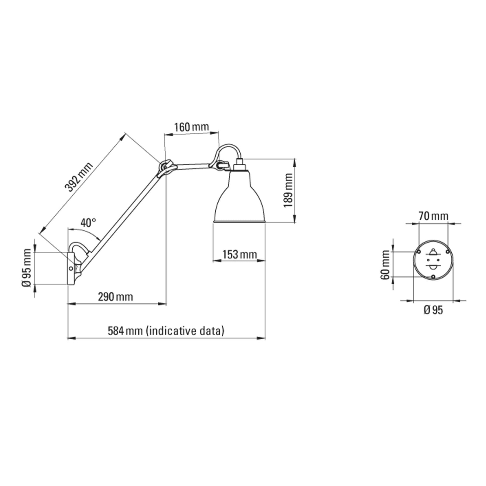 DCW éditions Lampe Gras бр. 122 E27 купаоничко светло IP44