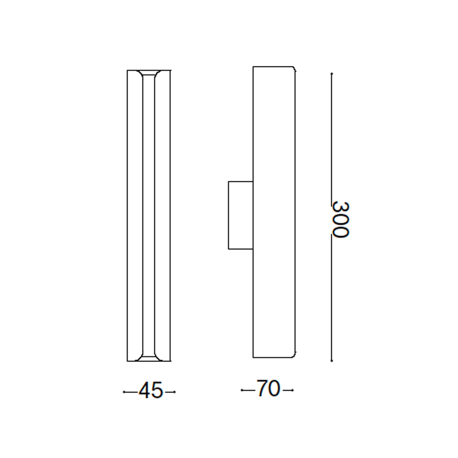 Ideal Lux Dorica LED зидна светиљка