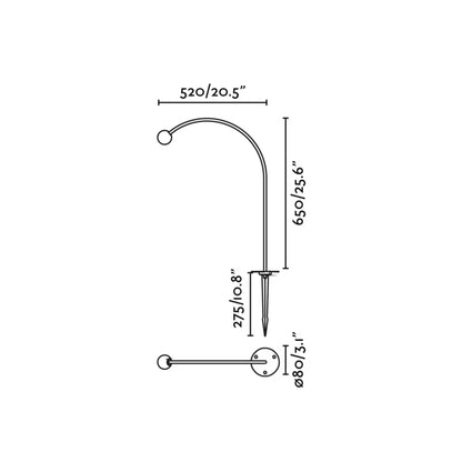 Faro Brume LED glass ceiling light IP44
