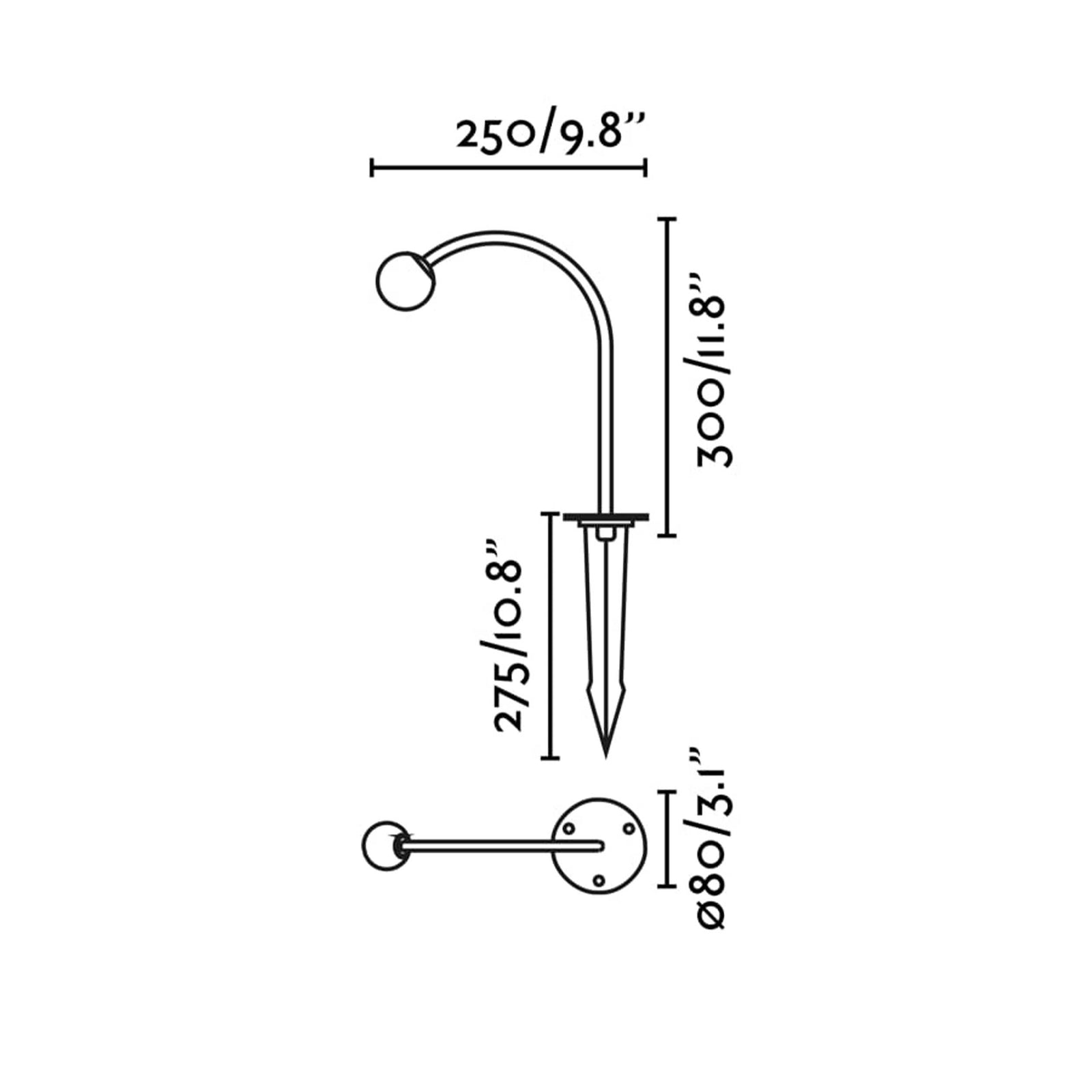 Фаро Кука ЛЕД спољна луковна стубна светиљка IP65 220-240V