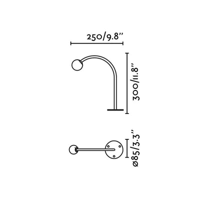 Faro Cuca LED надворешна луковата светиљка за стубић, IP65, 24V