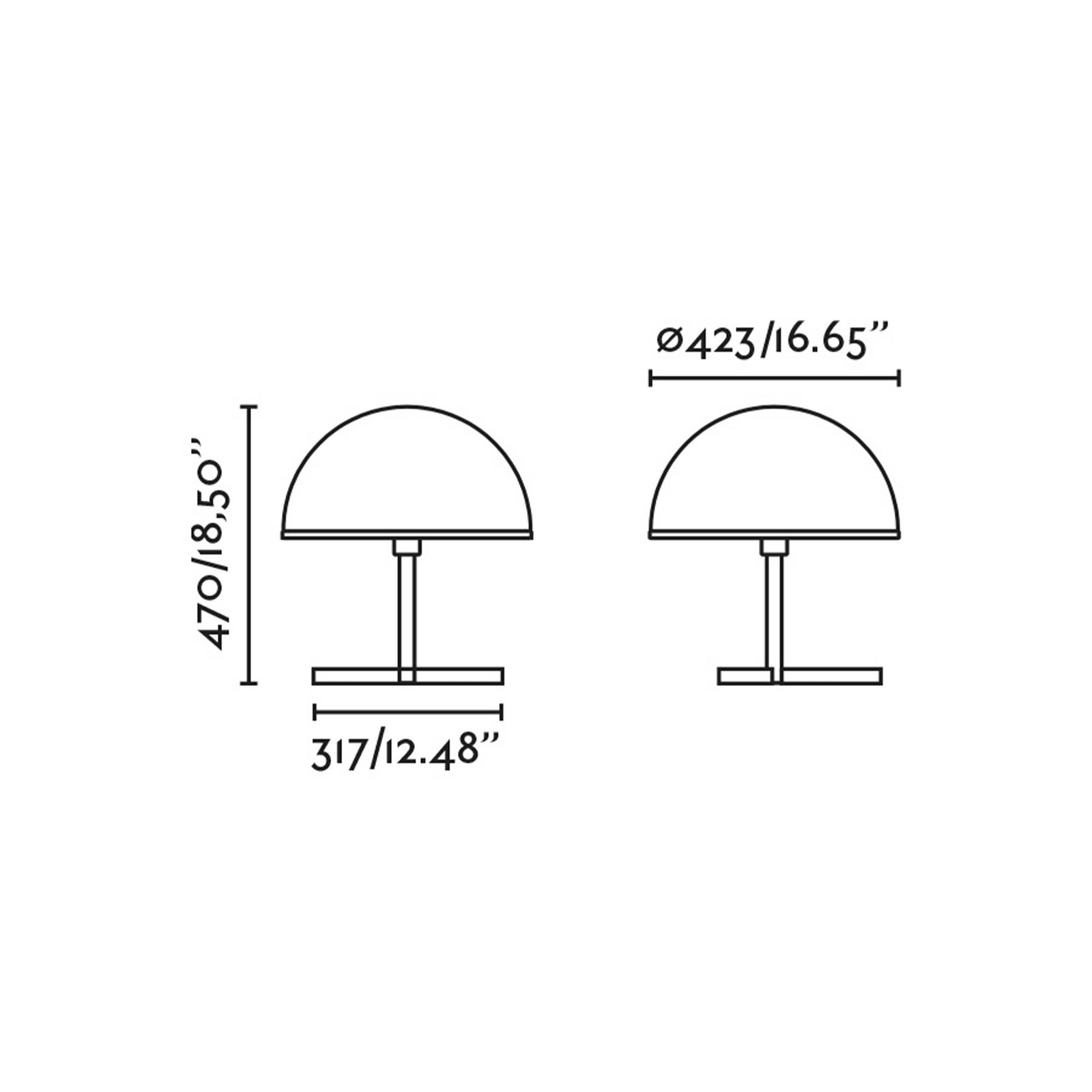 Faro Dome M E27 димљива стона лампа