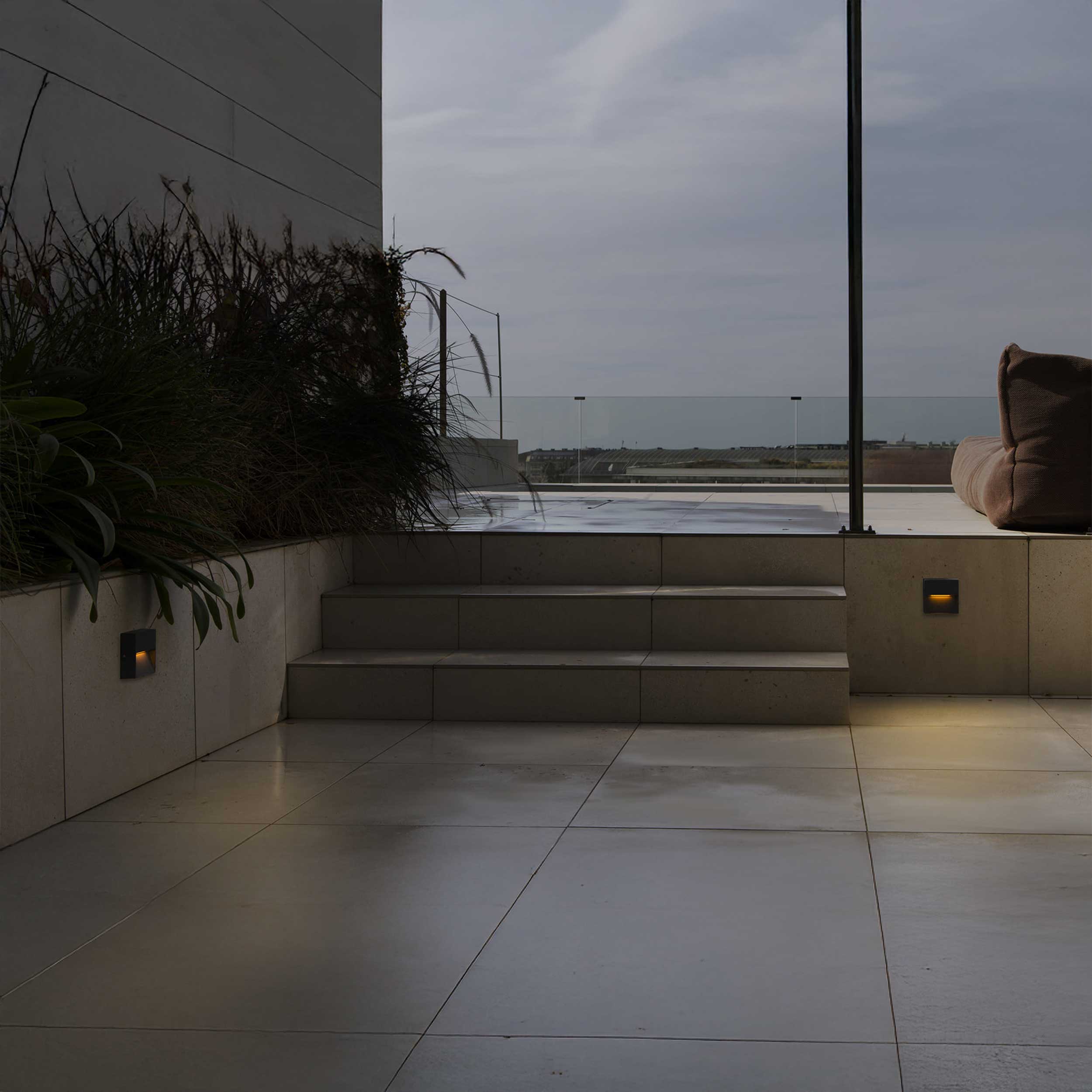 Faro Dune LED čtvercové nástěnné venkovní svítidlo IP65