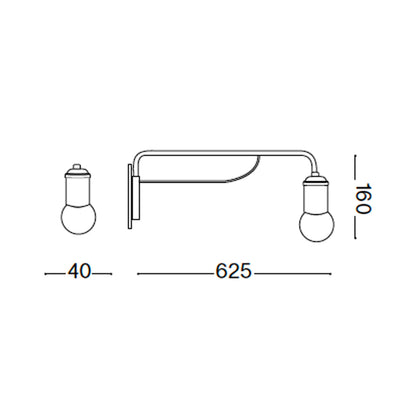 Ideal Lux Triumph E27 зидна лампа