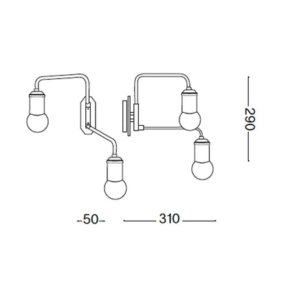 Ideal Lux Triumph E27 зидна лампа