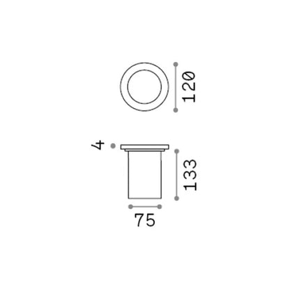 Ideal Lux Park GU10 kruhové zápustné svítidlo