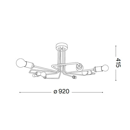 Идеал Лукс Триумф E27 висеће линеарно светло