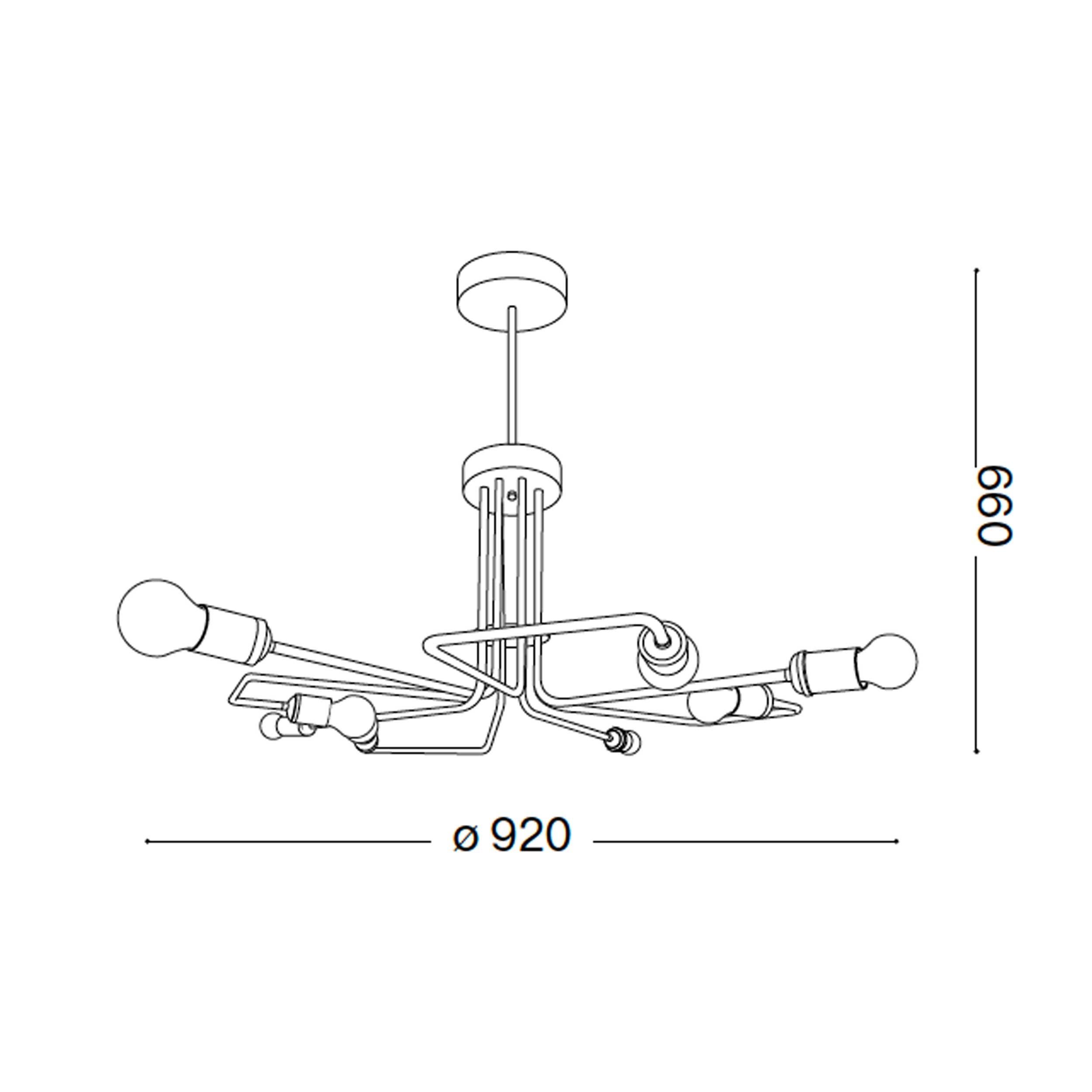 Идеал Лукс Триумф E27 висеће линеарно светло