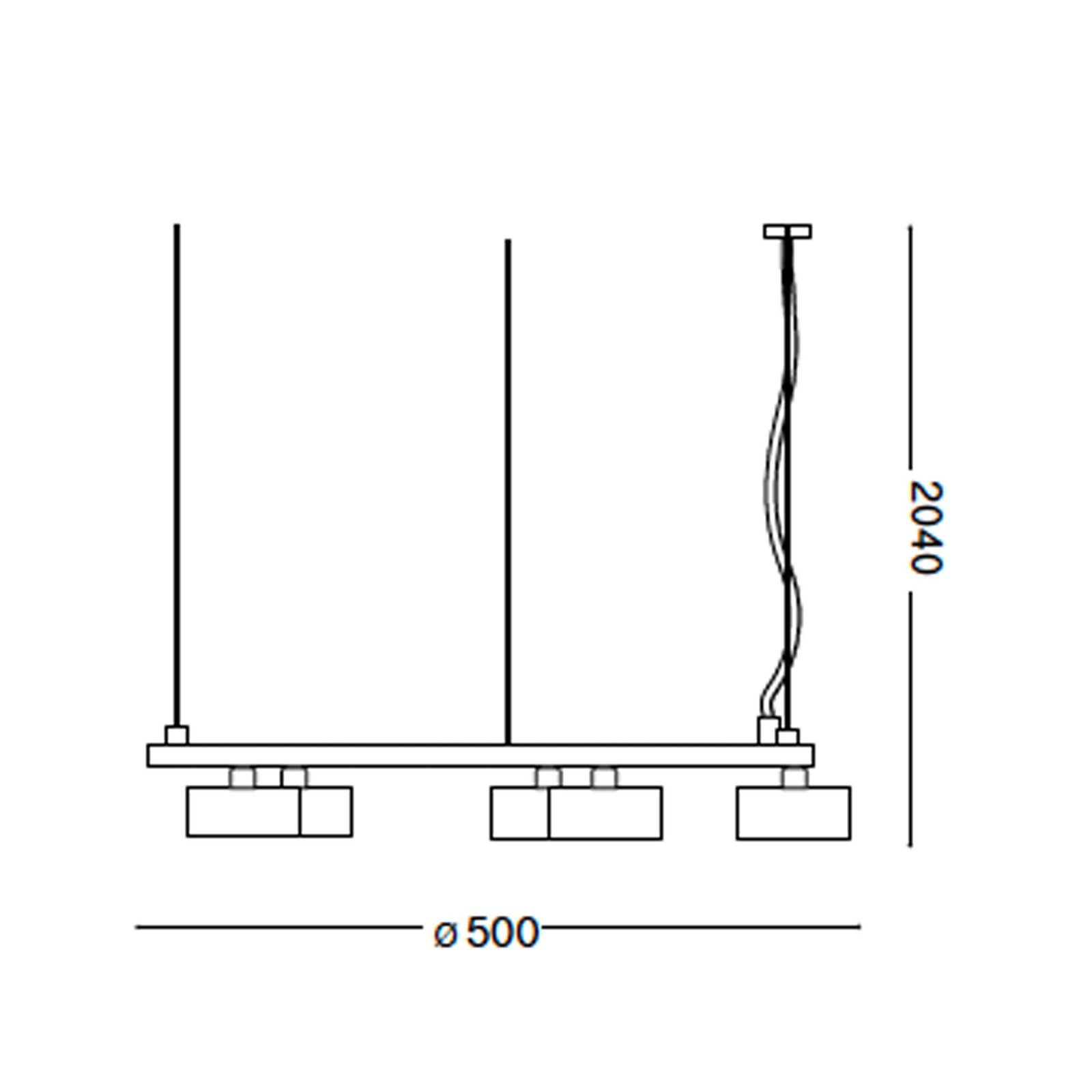 Ideal Lux Minor GX53 окружно висеће светло