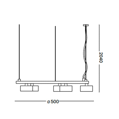 Ideal Lux Minor GX53 окружно висеће светло