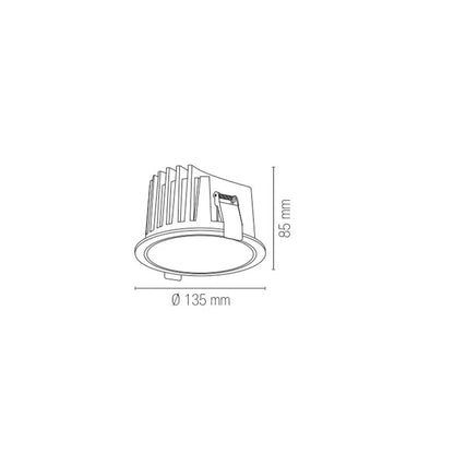 Intec Quantum LED zápustné svítidlo IP44