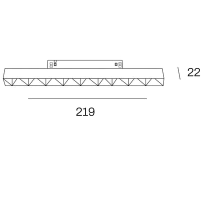 Internova Lentiggini LED svítidlo pro 48V lištu černé