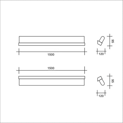 Lucis Aula LED nástěnné svítidlo