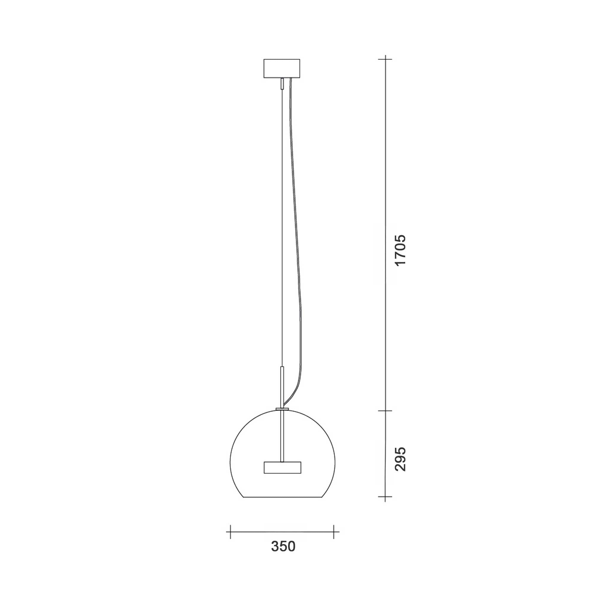 Lucis Omnia Glass LED závěsné svítidlo