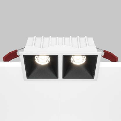 Maytoni downlight Alfa LED 10W 36° zápustné čtvercové svítidlo černé