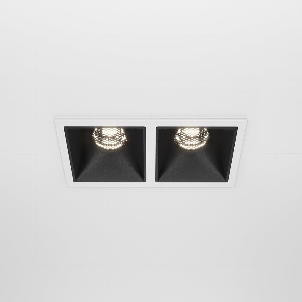 Maytoni downlight Alfa LED 10W 36° zápustné čtvercové svítidlo černé