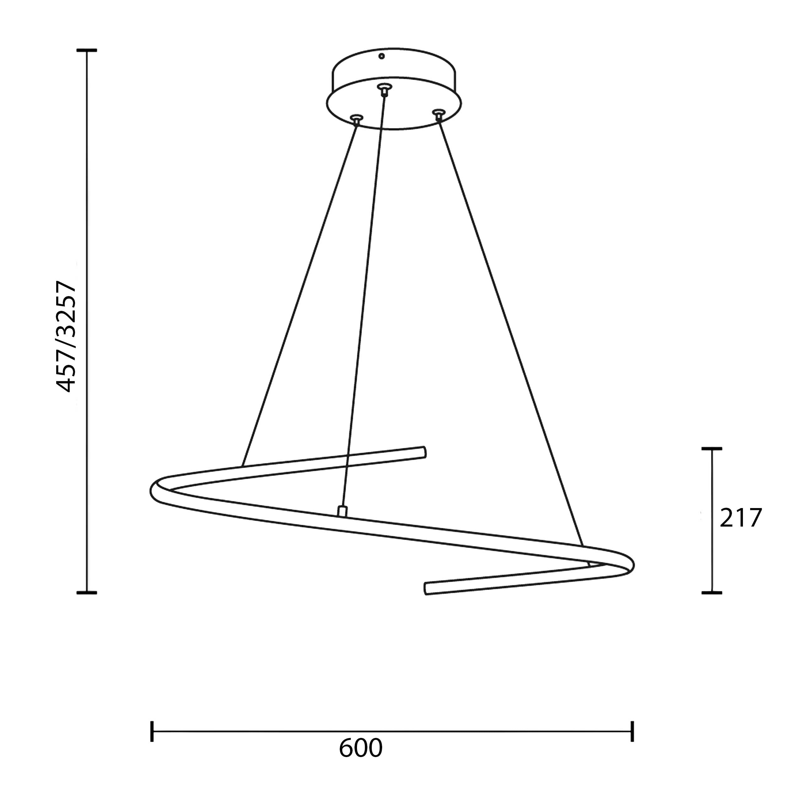 Maytoni Curve LED závěsné svítidlo