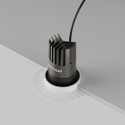 Maytoni downlight Dip LED 50° zápustné kruhové svítidlo černé