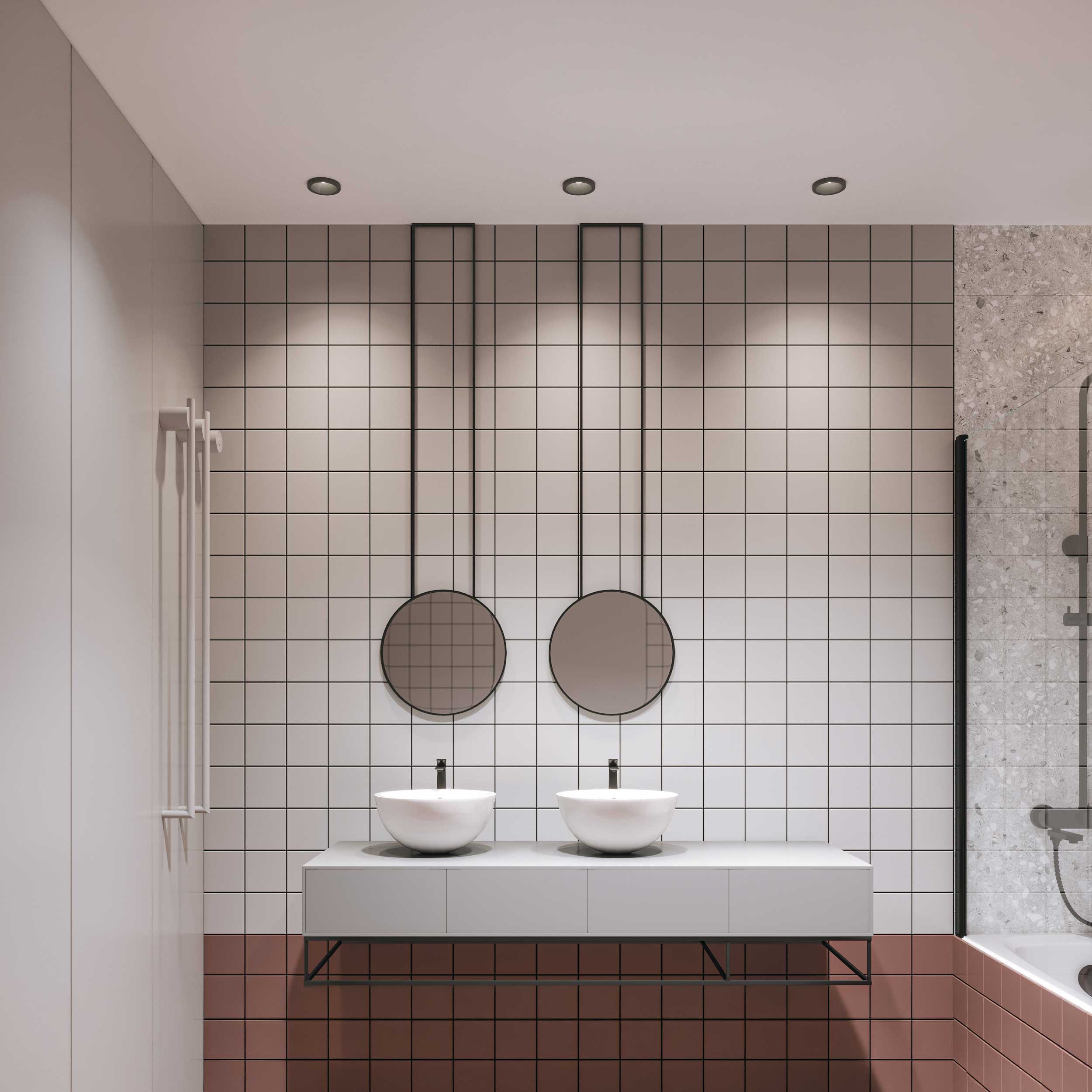 Maytoni downlight Zoom LED 60° zápustné kruhové svítidlo černé