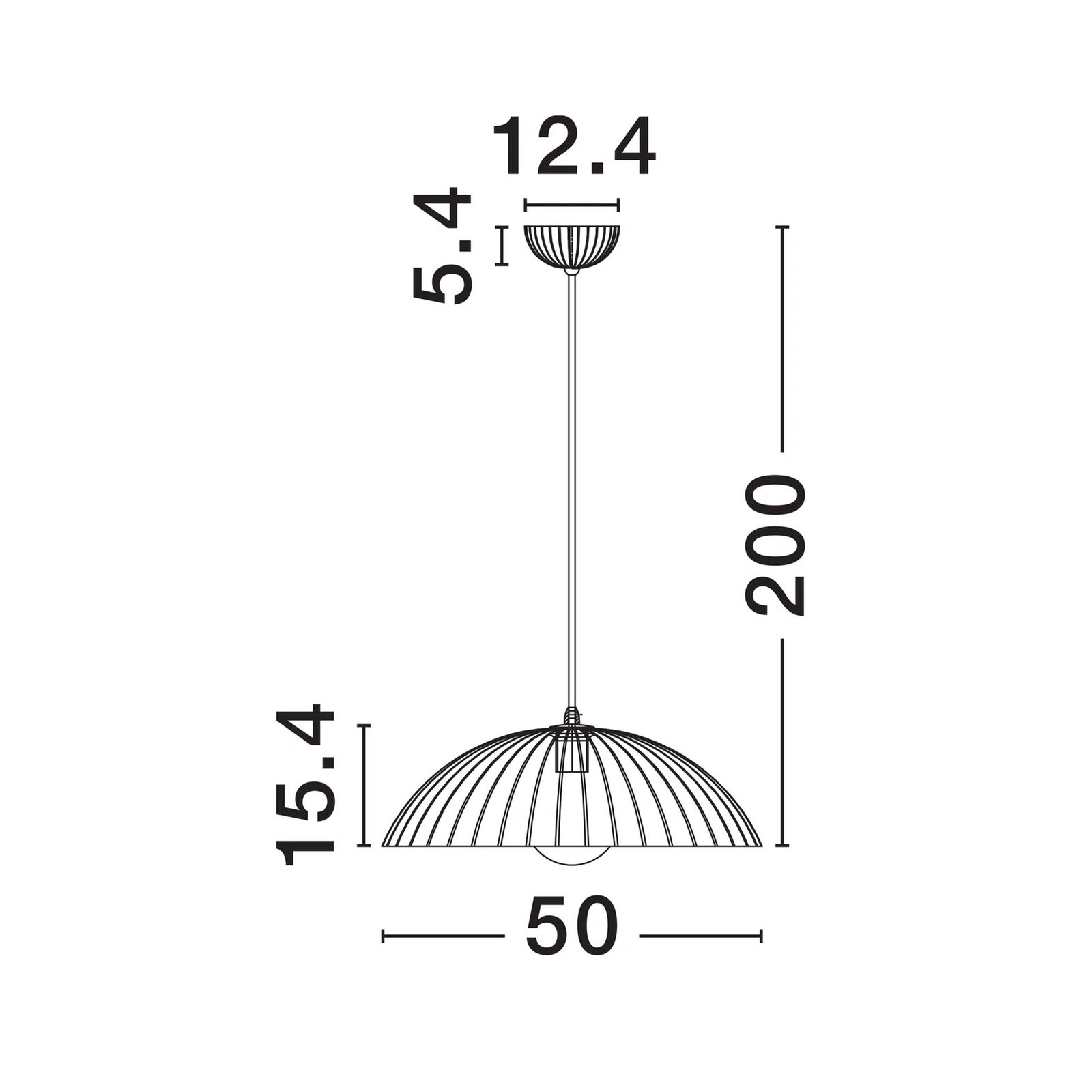 Nova Luce Ammos E27 závěsné svítidlo