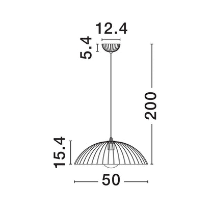 Nova Luce Ammos E27 závěsné svítidlo