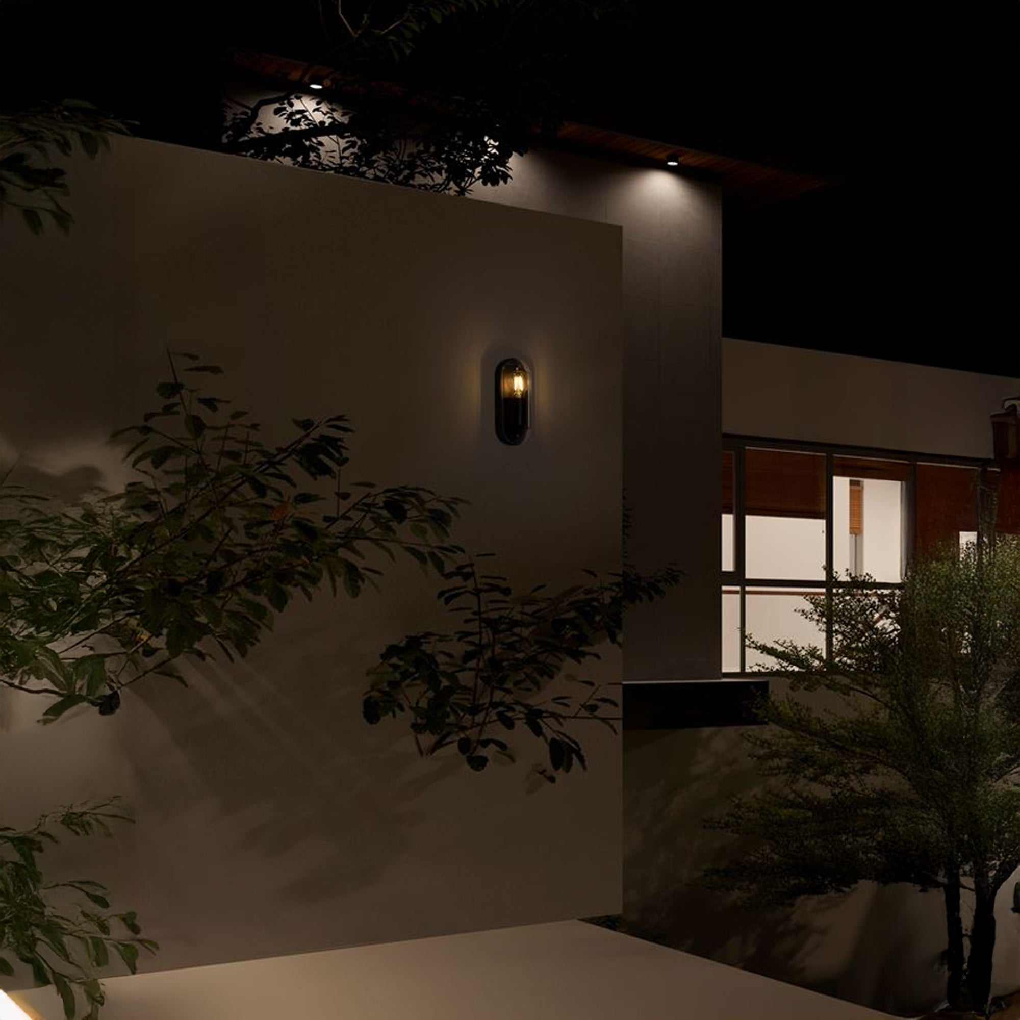 Nova Luce Amel E27 nástěnné oválové svítidlo IP65