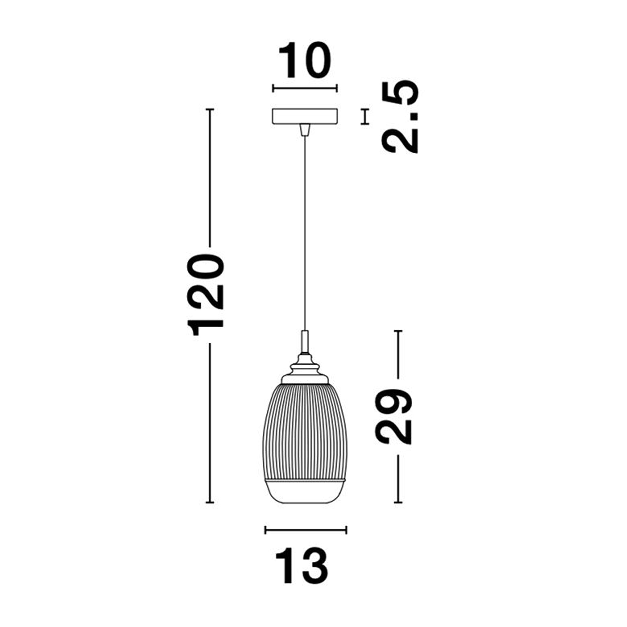 Nova Luce Mond E14 skleněné závěsné svítidlo