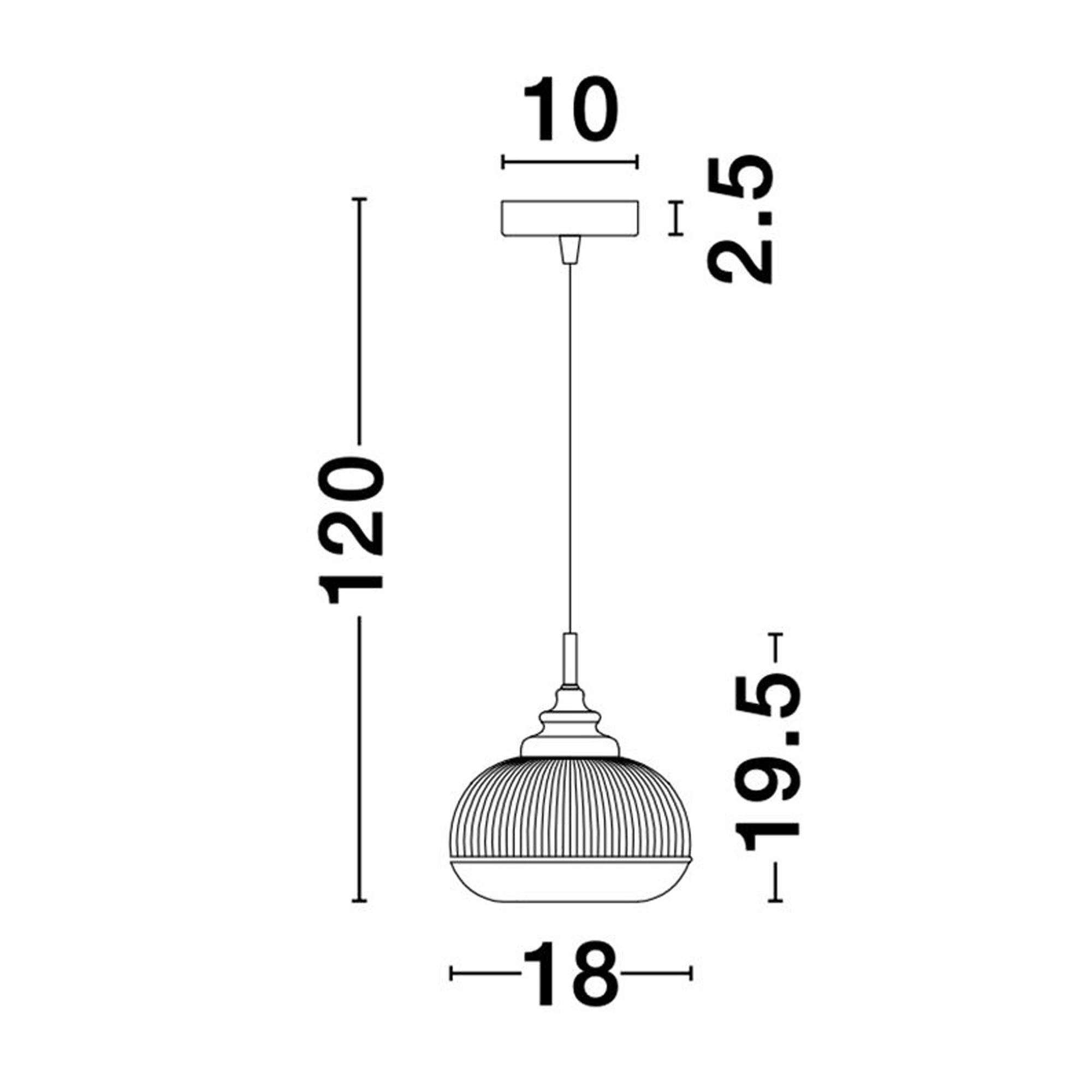 Nova Luce Mond E14 skleněné závěsné svítidlo