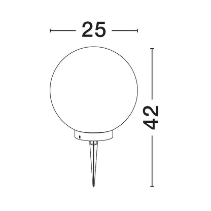 Nova Luce Moon E27 sloupkové svítidlo IP65