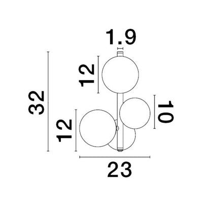 Nova Luce Odillia G9 nástěnné svítidlo