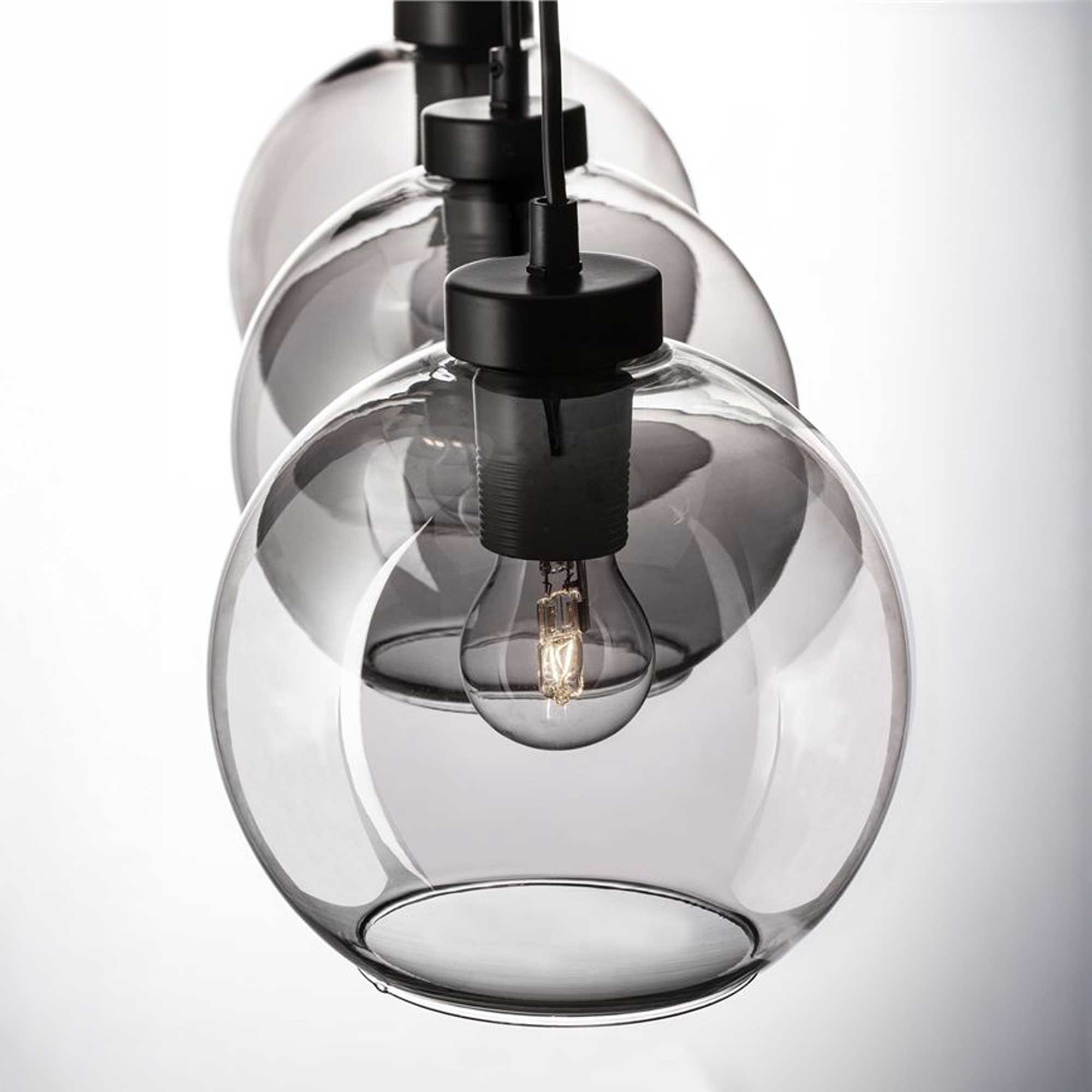 Nova Luce Palmer E27 стаклена висећа лампа, издужена