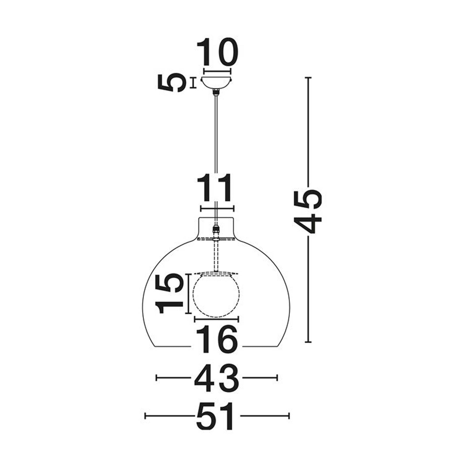 Nova Luce Obbit E27 висећа лампа