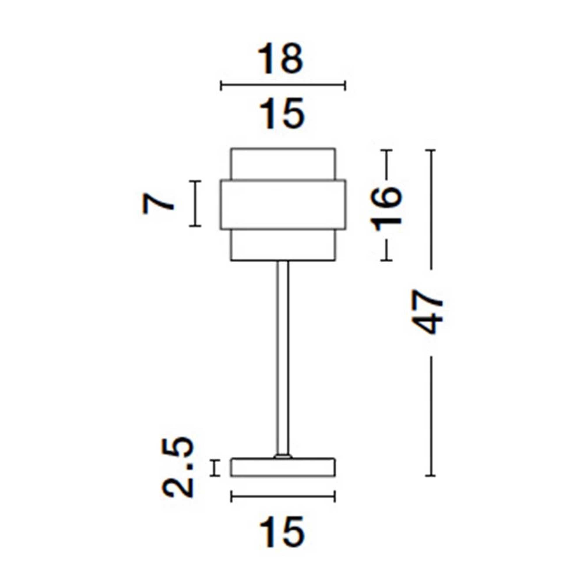 Nova Luce Sianna E27 skleněné stolní svítidlo
