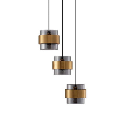 Nova Luce Sianna E27 skleněné závěsné svítidlo svislé