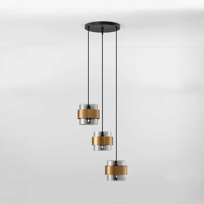 Nova Luce Sianna E27 skleněné závěsné svítidlo svislé