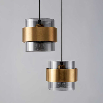 Nova Luce Sianna E27 skleněné závěsné svítidlo svislé