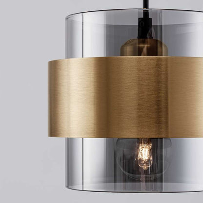 Nova Luce Sianna E27 skleněné závěsné svítidlo svislé