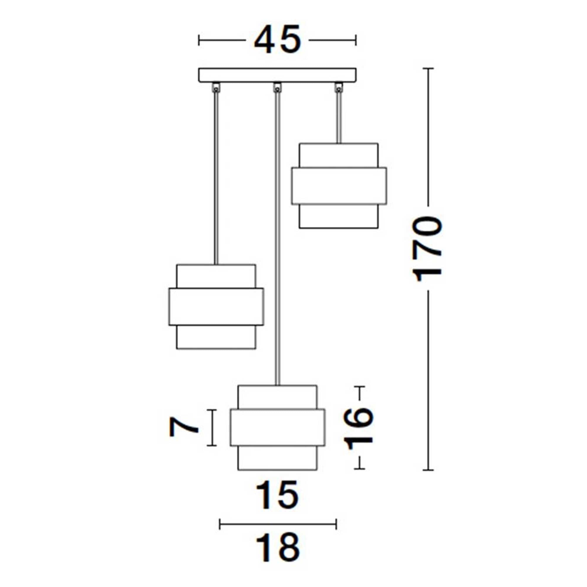 Nova Luce Sianna E27 skleněné závěsné svítidlo svislé