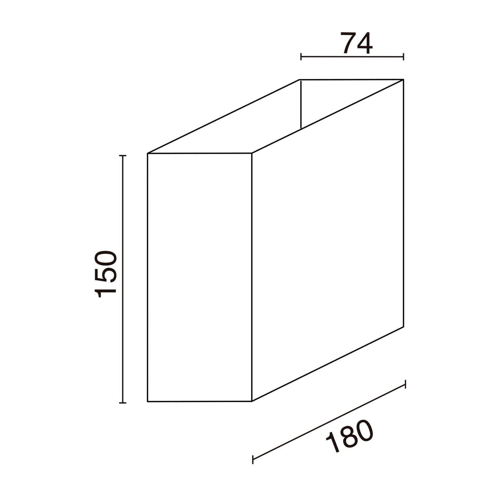 Dopo Beam 180 up/down LED површински монтажни лумињар IP65