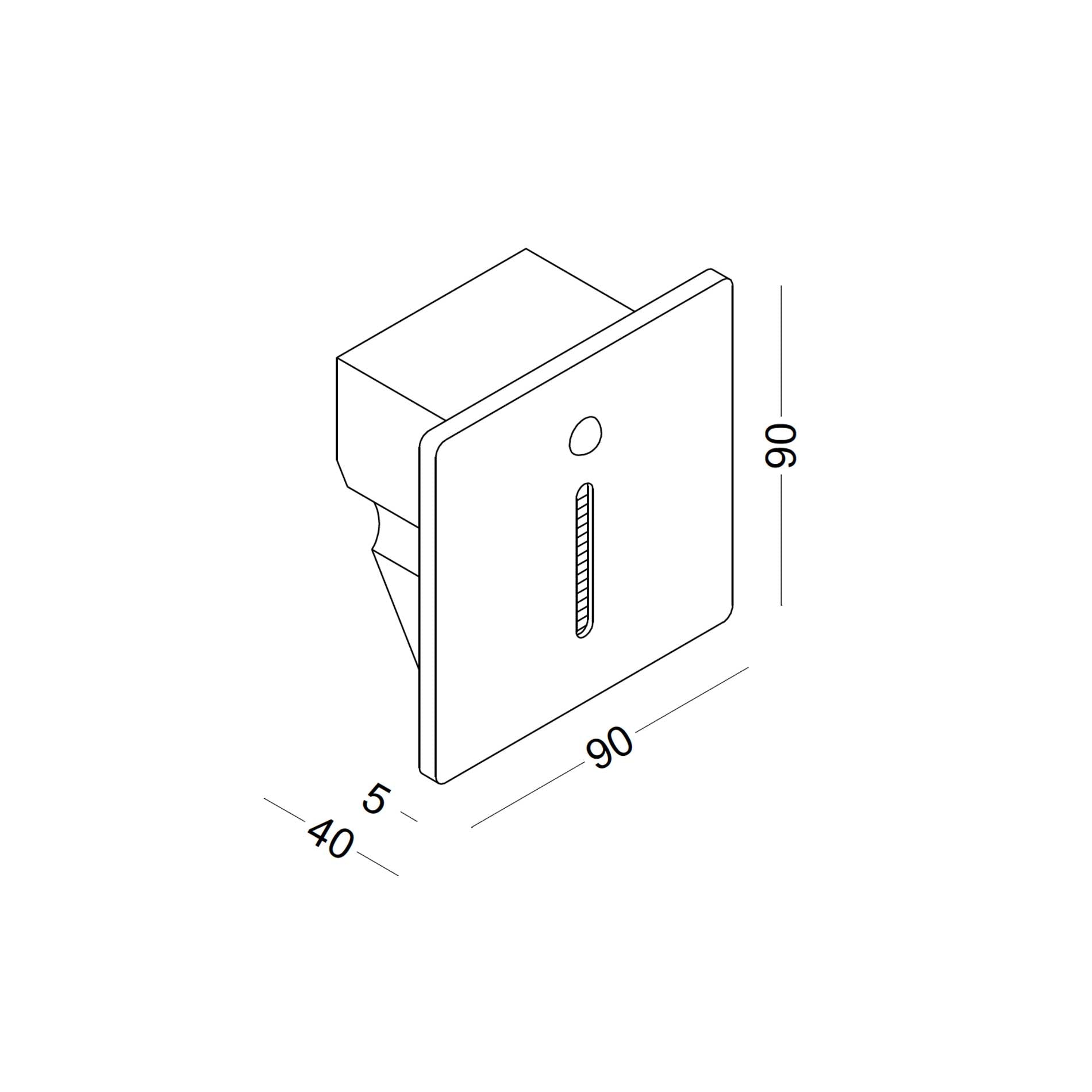 Ascend LED schodišťové zápustné svítidlo s pohybovým senzorem
