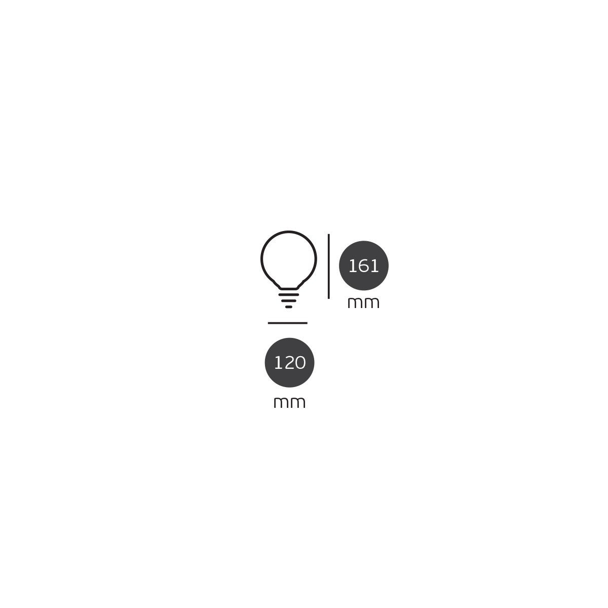 LED žárovka VK Light Globo Plastic E27 ø95 15W