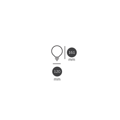 LED žárovka VK Light Globo Plastic E27 ø95 15W