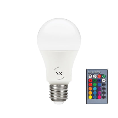 LED žárovka VK Light Classic Plastic RGB E27 ø60 4W Stmívatelná
