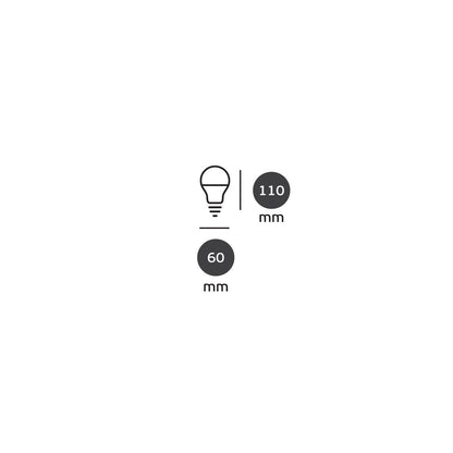 LED žárovka VK Light Classic Plastic RGB E27 ø60 4W Stmívatelná