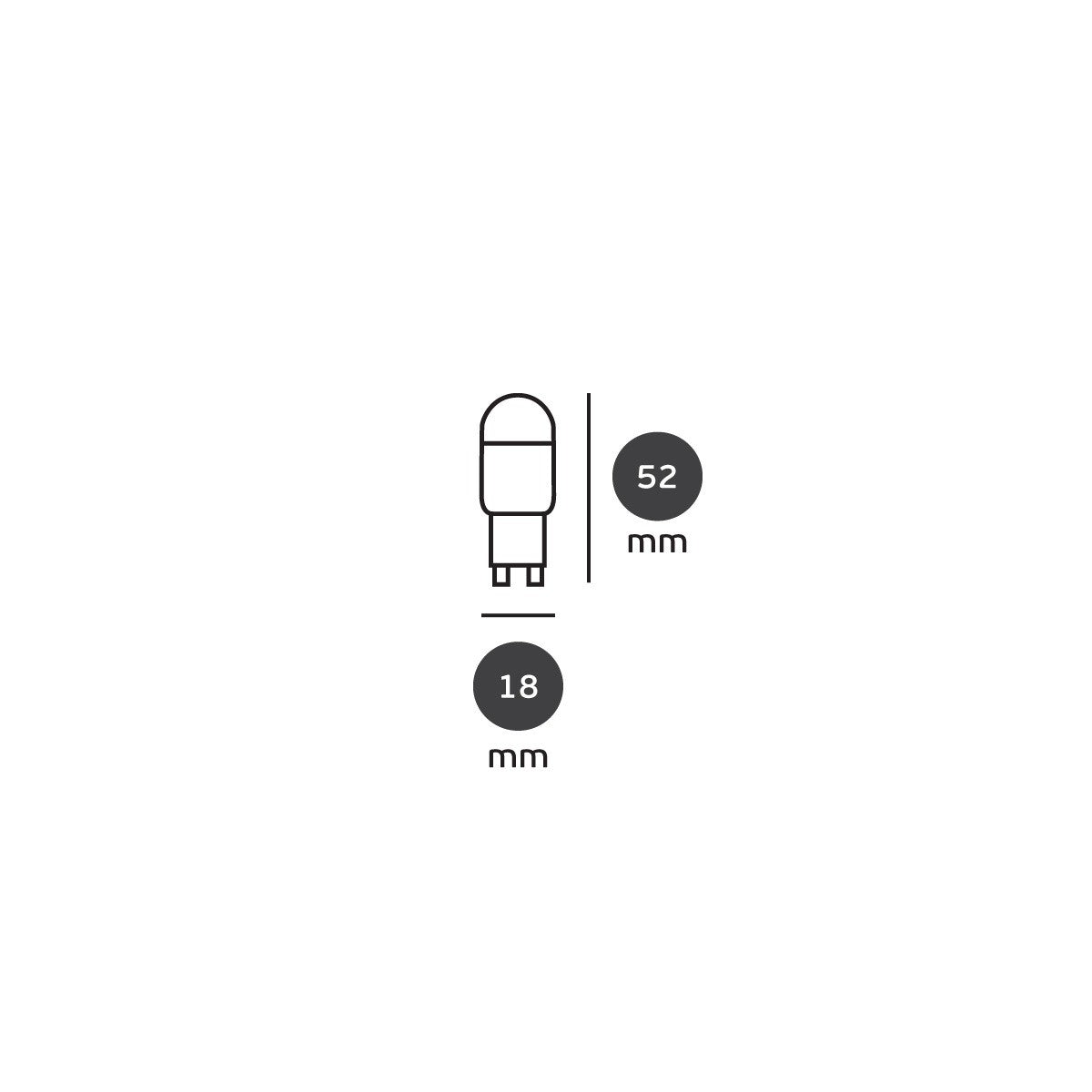 LED žárovka VK Light G9 3W 220lm